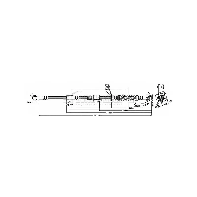 Flexible de frein BORG & BECK BBH8625