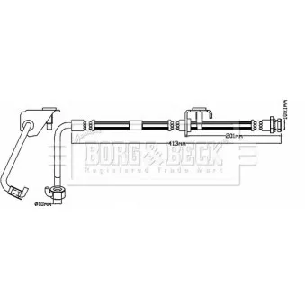 Flexible de frein BORG & BECK BBH8627