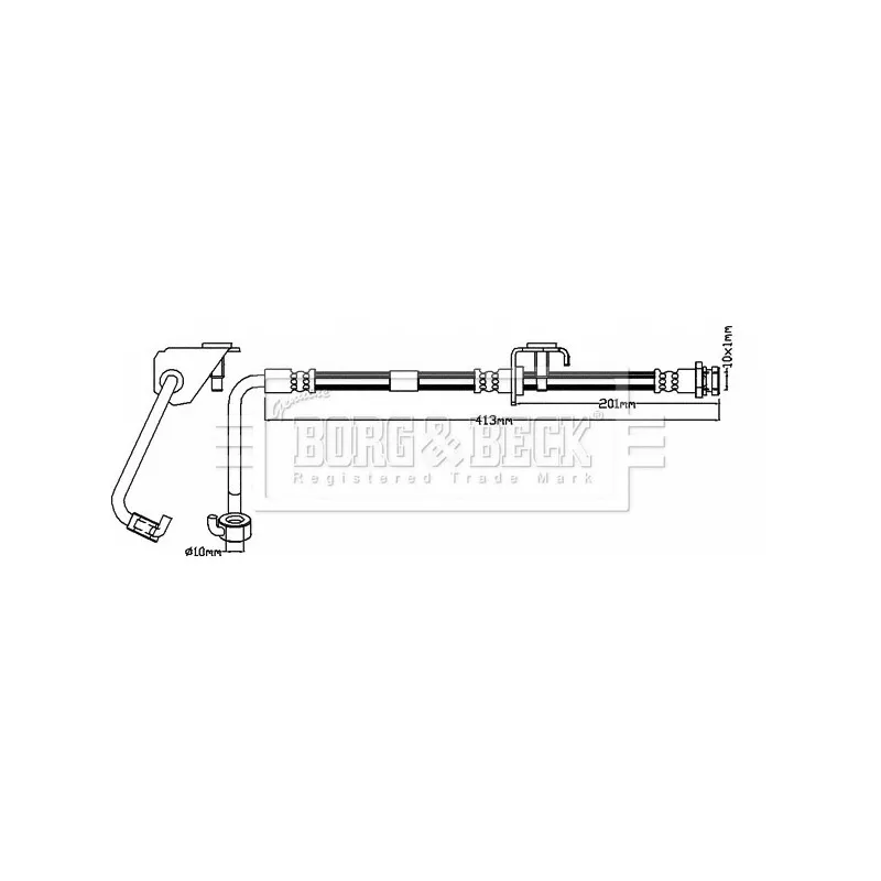 Flexible de frein BORG & BECK BBH8627