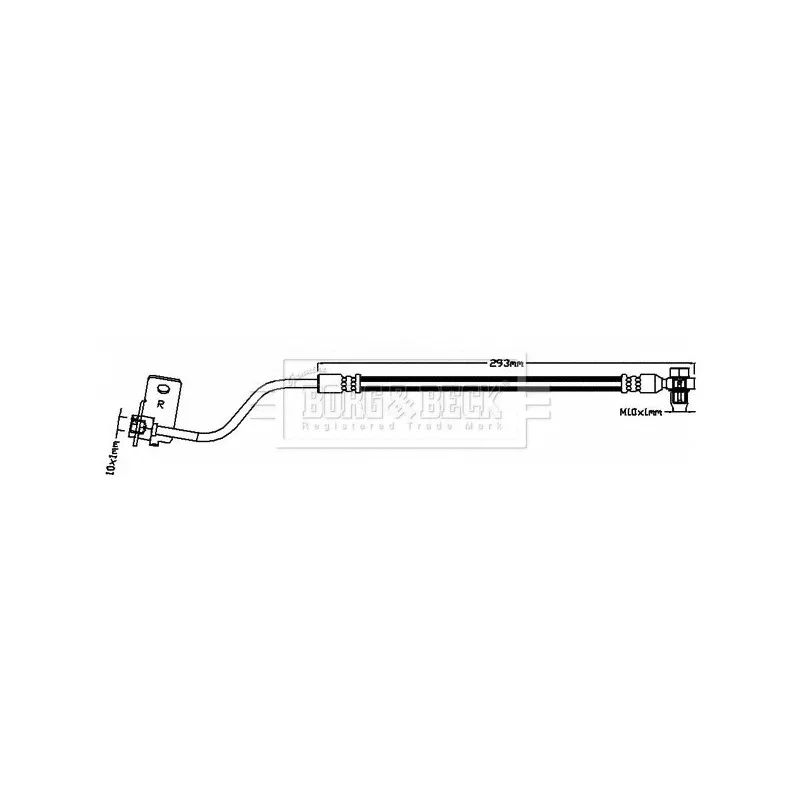 Flexible de frein BORG & BECK BBH8628