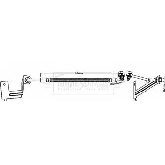 Flexible de frein BORG & BECK BBH8637