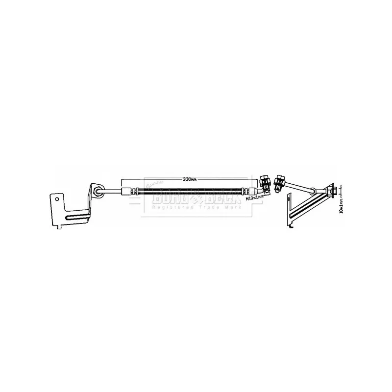 Flexible de frein BORG & BECK BBH8637