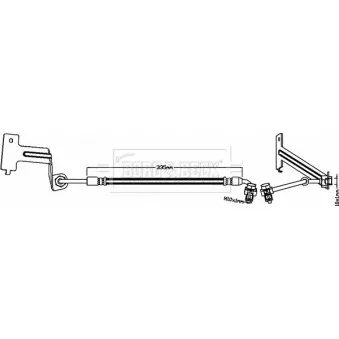 Flexible de frein BORG & BECK BBH8638