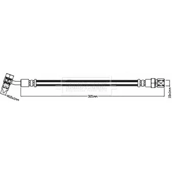 Flexible de frein BORG & BECK BBH8641
