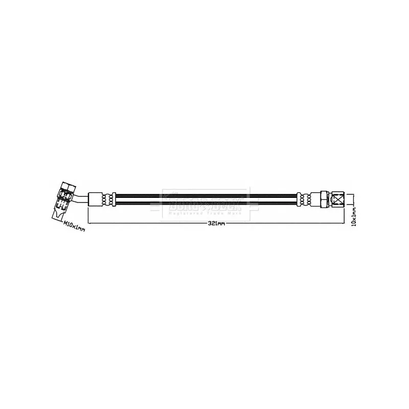 Flexible de frein BORG & BECK BBH8641
