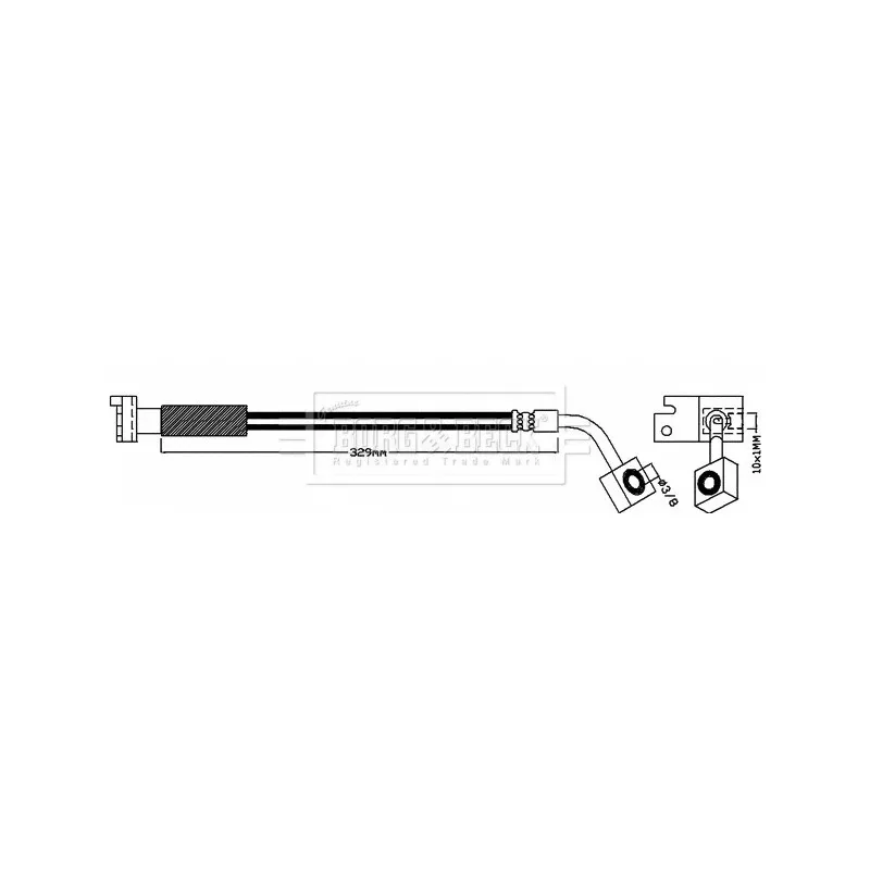 Flexible de frein BORG & BECK BBH8642