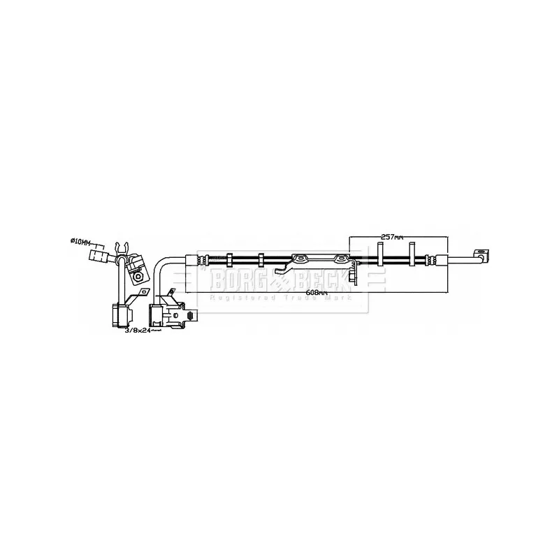 Flexible de frein BORG & BECK BBH8643
