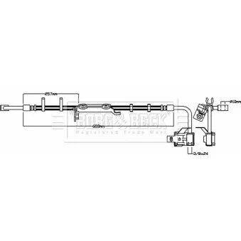 Flexible de frein BORG & BECK BBH8644