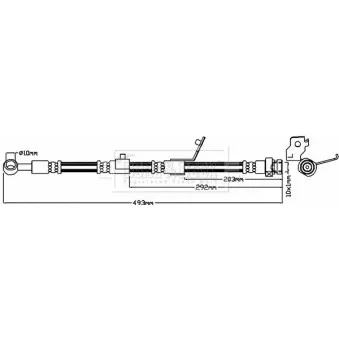 Flexible de frein BORG & BECK BBH8645