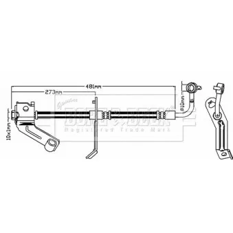 Flexible de frein BORG & BECK BBH8646