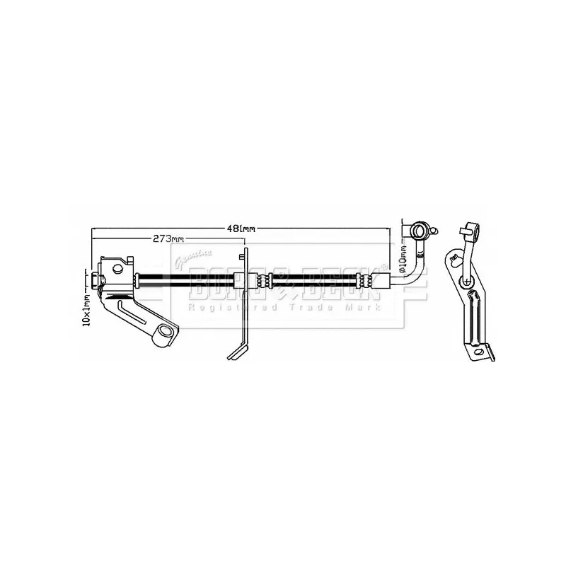 Flexible de frein BORG & BECK BBH8646