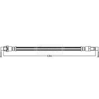 Flexible de frein BORG & BECK BBH8648