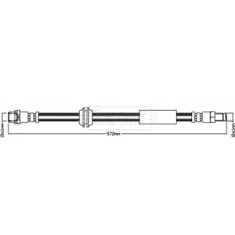 Flexible de frein BORG & BECK BBH8650
