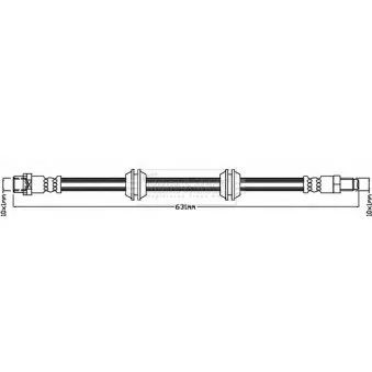 Flexible de frein BORG & BECK BBH8651