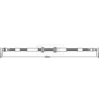 Flexible de frein BORG & BECK BBH8652