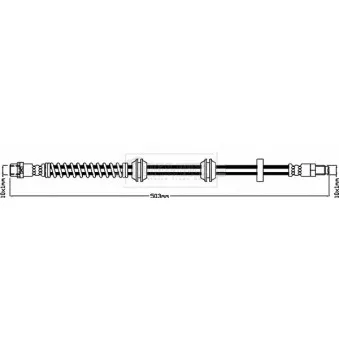 Flexible de frein BORG & BECK BBH8653