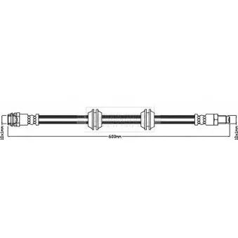 Flexible de frein BORG & BECK BBH8655