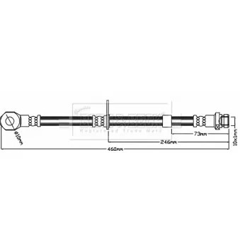 Flexible de frein BORG & BECK BBH8658