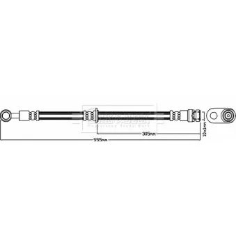 Flexible de frein BORG & BECK BBH8659