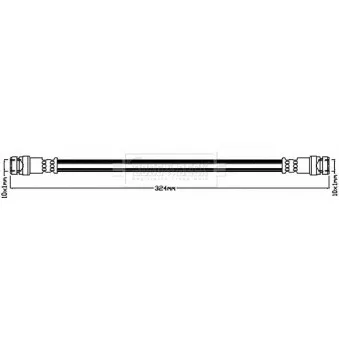 Flexible de frein BORG & BECK BBH8660