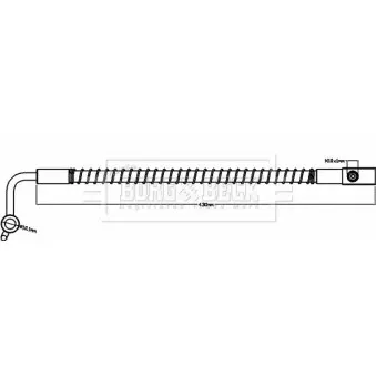 Flexible de frein BORG & BECK BBH8665