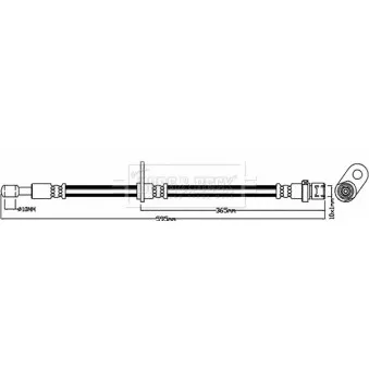 Flexible de frein BORG & BECK BBH8668