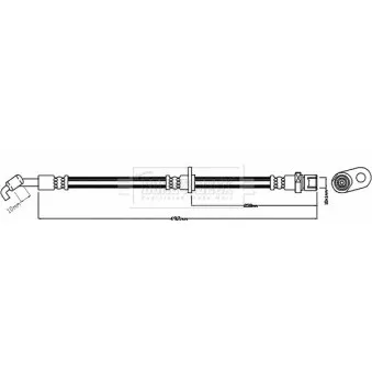 Flexible de frein BORG & BECK BBH8670