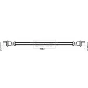 Flexible de frein BORG & BECK BBH8671
