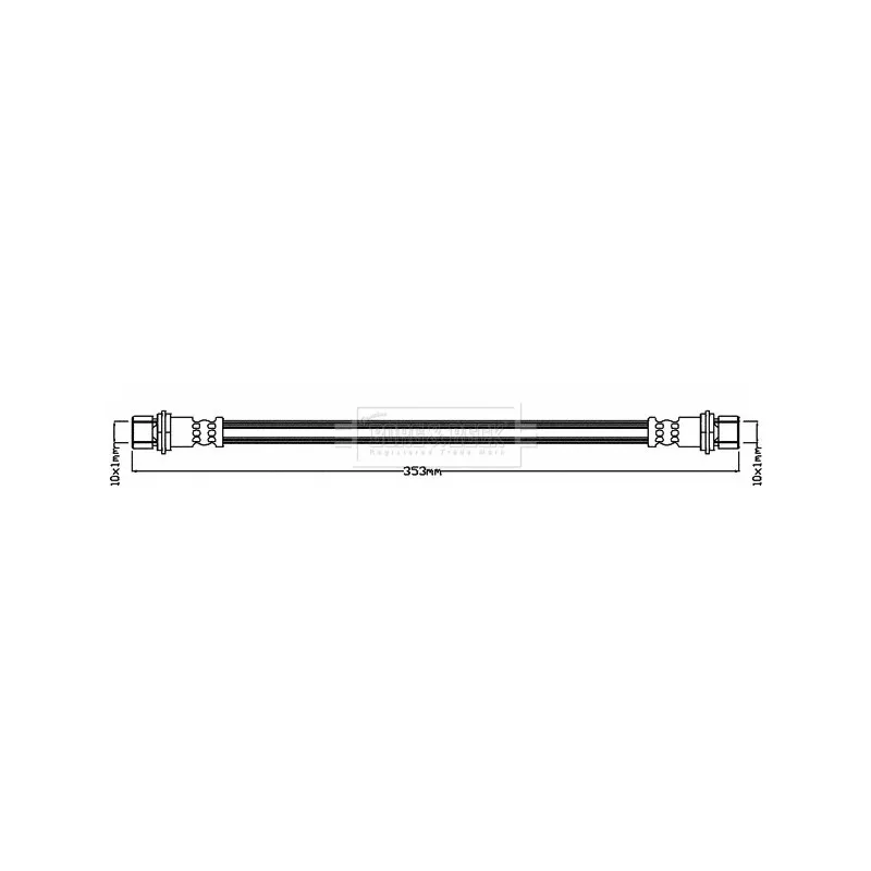 Flexible de frein BORG & BECK BBH8671