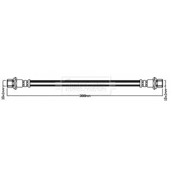 Flexible de frein BORG & BECK BBH8672