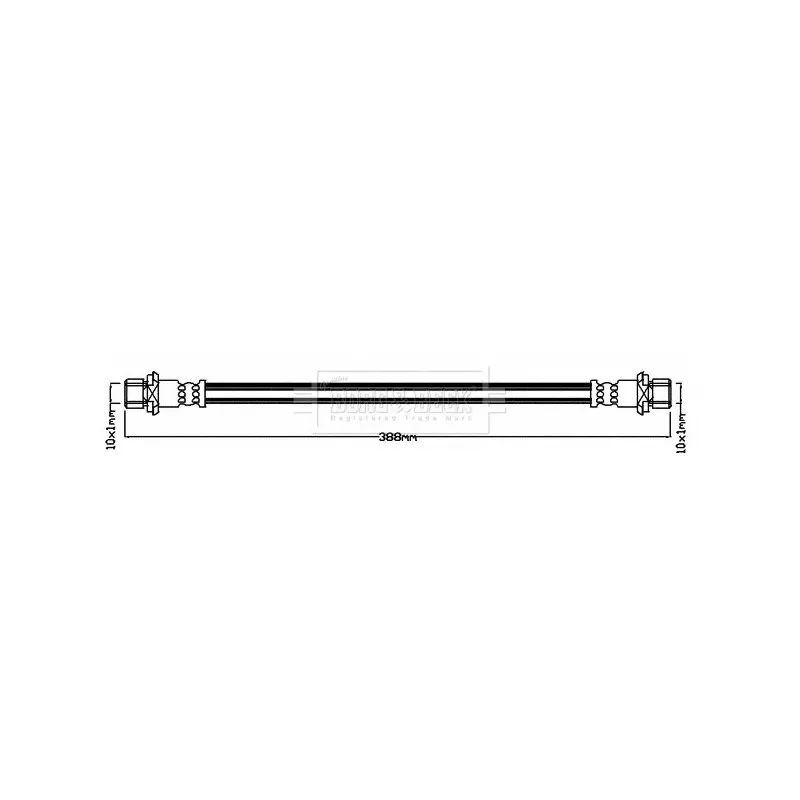 Flexible de frein BORG & BECK BBH8672