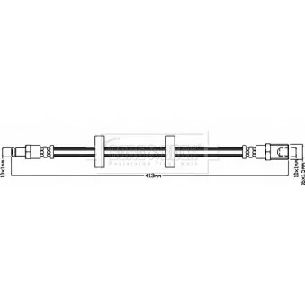 Flexible de frein BORG & BECK BBH8673