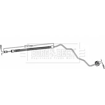 Flexible de frein BORG & BECK BBH8676