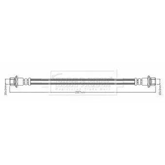 Flexible de frein BORG & BECK BBH8677