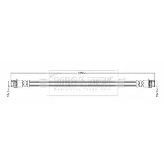 Flexible de frein BORG & BECK BBH8680