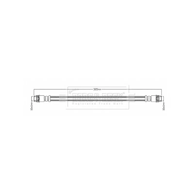 Flexible de frein BORG & BECK BBH8680