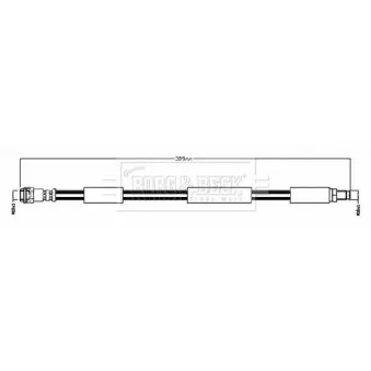 Flexible de frein BORG & BECK BBH8682
