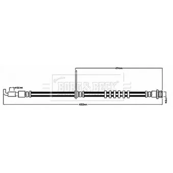 Flexible de frein BORG & BECK BBH8685