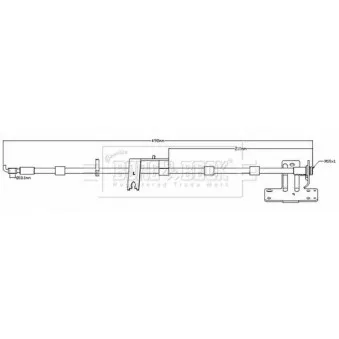 Flexible de frein BORG & BECK BBH8686