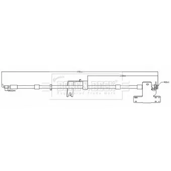 Flexible de frein BORG & BECK BBH8687