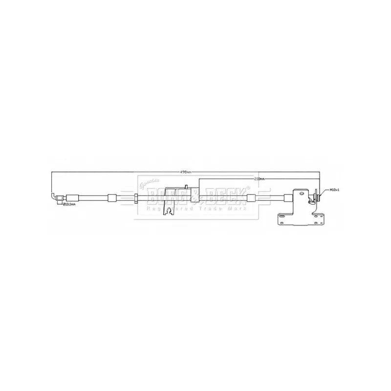 Flexible de frein BORG & BECK BBH8687