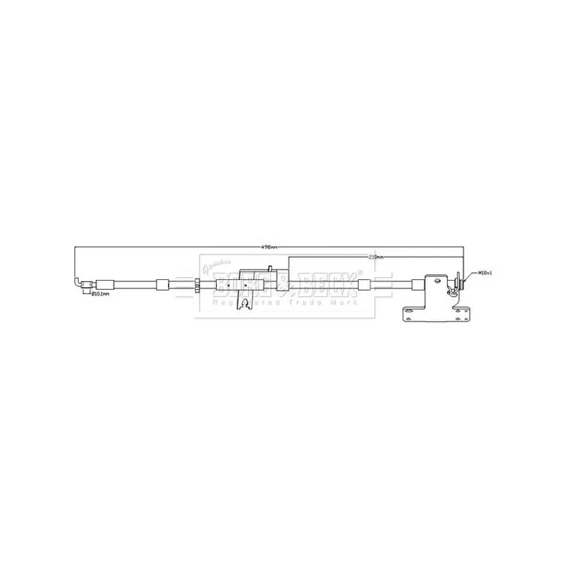 Flexible de frein BORG & BECK BBH8689