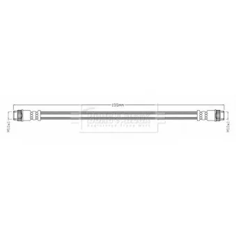 Flexible de frein BORG & BECK BBH8690