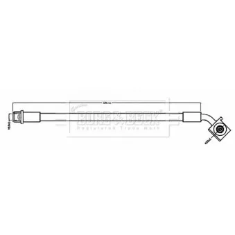 Flexible de frein BORG & BECK BBH8691
