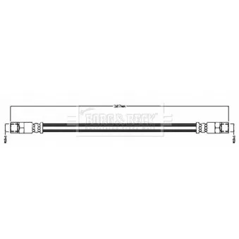 Flexible de frein BORG & BECK BBH8695