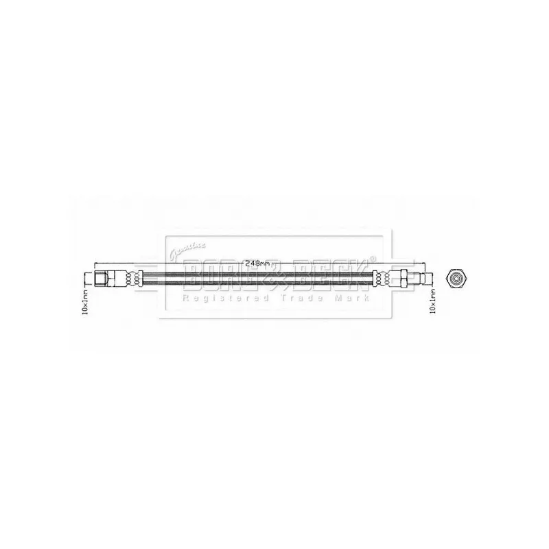 Flexible de frein BORG & BECK BBH8696