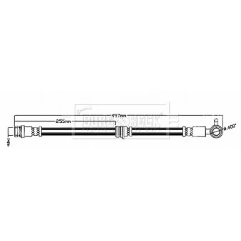 Flexible de frein BORG & BECK BBH8697