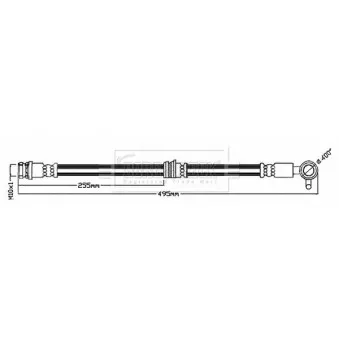 Flexible de frein BORG & BECK BBH8698