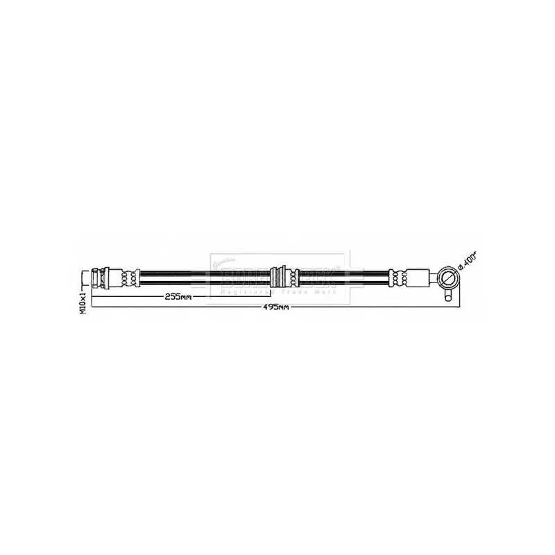 Flexible de frein BORG & BECK BBH8698