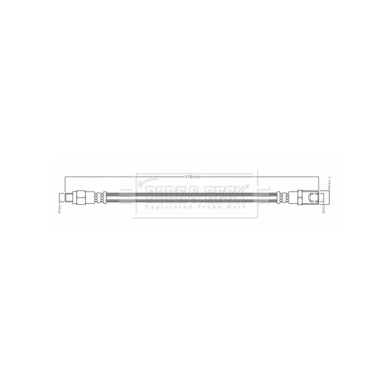 Flexible de frein BORG & BECK BBH8700